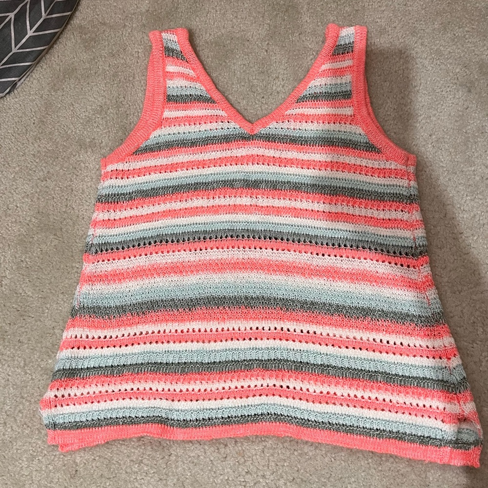 Brightly colored knitted Tank Top